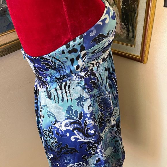 CACHe Silk Strapless Dress Sz 4 - Picture 5 of 14
